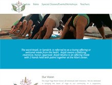 Tablet Screenshot of anjaliyogaroom.com